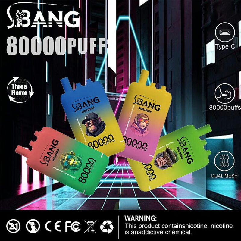 Bang Leader 80K puffs master case 120 pack bulk UK distribution