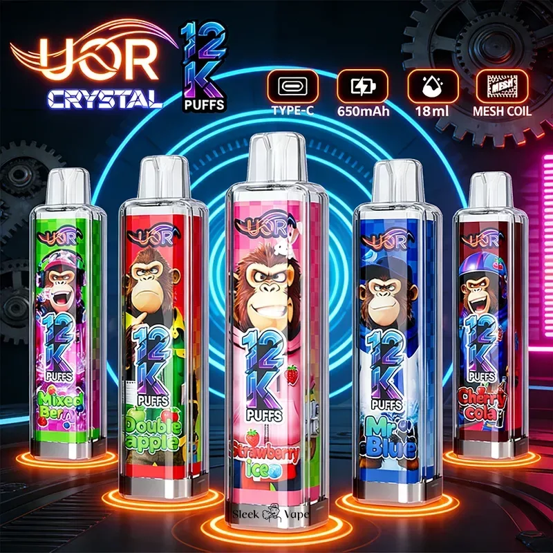 Uor Crystal 12000 puffs bulk 120 pack master case UK wholesale