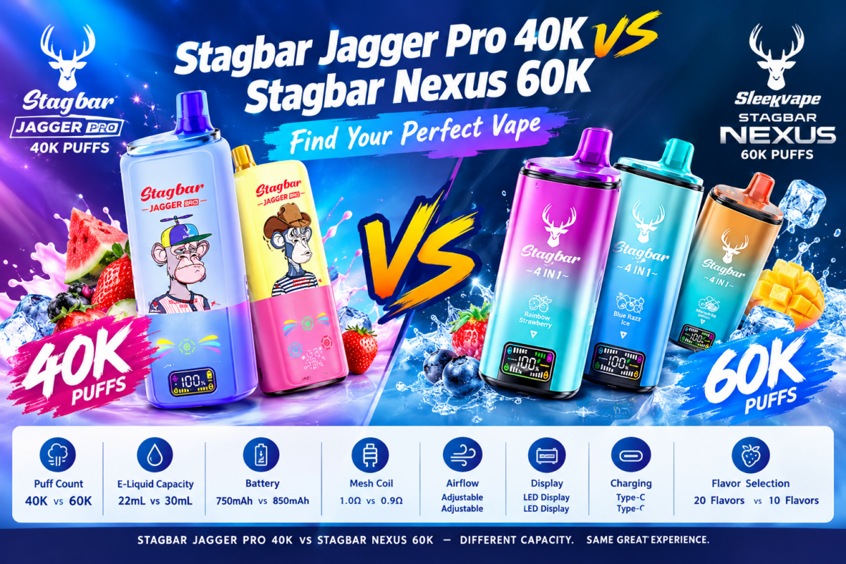 Stag Bar 3 In1 75k Puffs vs Stag Bar 4in1 80k Puffs comparison